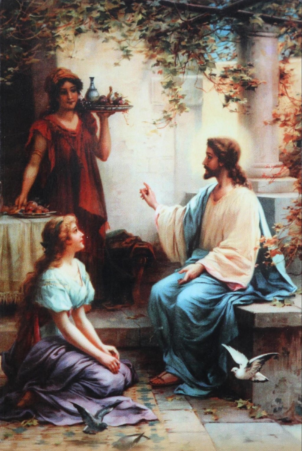 Gesù da Marta e Maria a Betania
